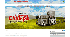 Desktop Screenshot of festival-atraverschamps.be
